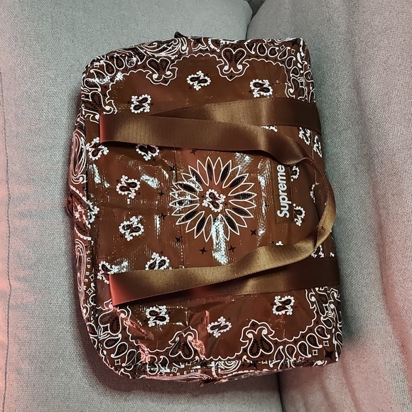 Supreme Bags Supreme S2 Bandana Tarp Shoulder Bag Brown Poshmark